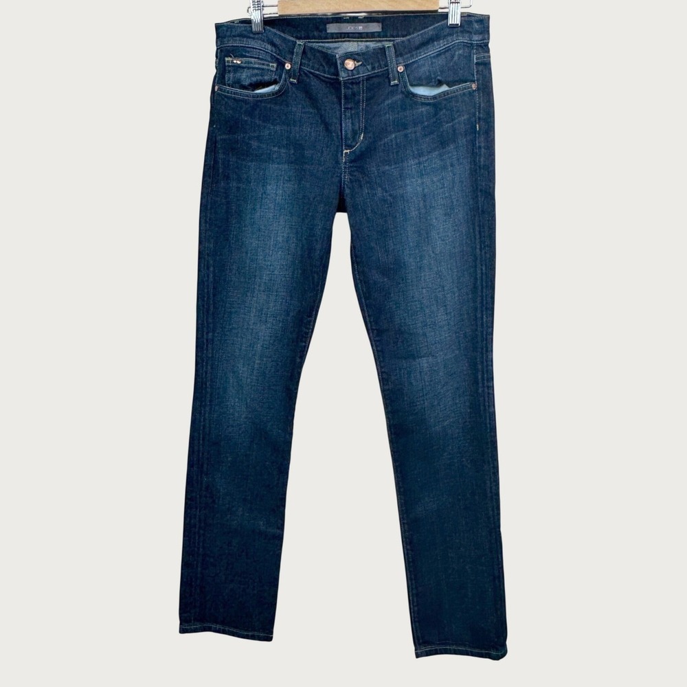 Joe's Jeans The Cigarette 31 Dark Wash Straight Narrow Leg‎ Denim Classic Chic